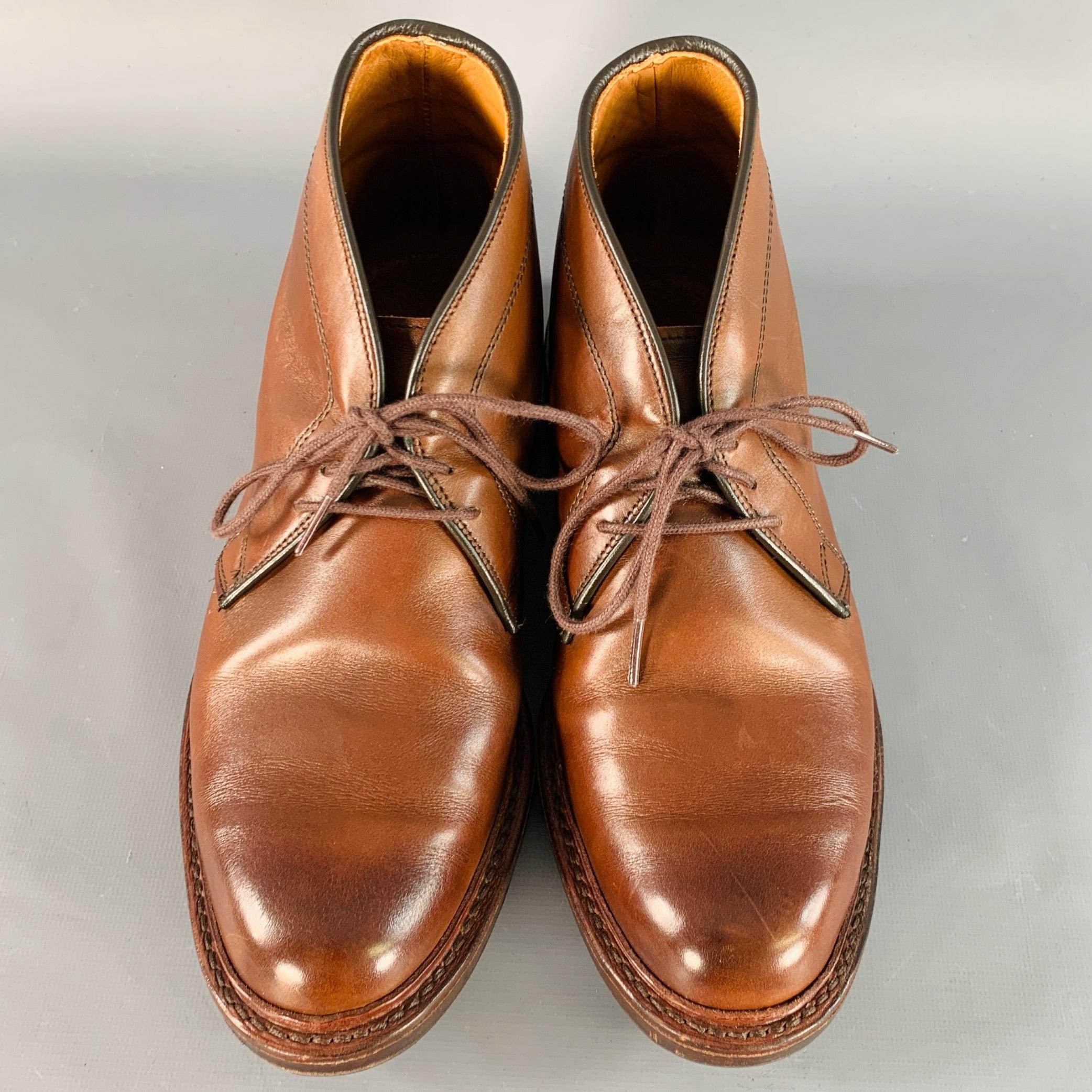 ALLEN EDMONDS Botines Chukka de piel marrón Dundee talla 7 en Bueno estado para la venta en San Francisco, CA