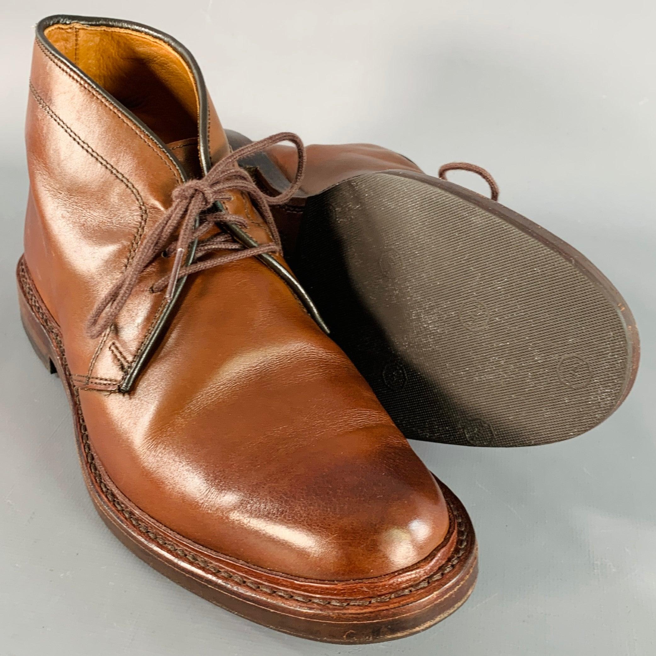 De los hombres ALLEN EDMONDS Botines Chukka de piel marrón Dundee talla 7 en venta
