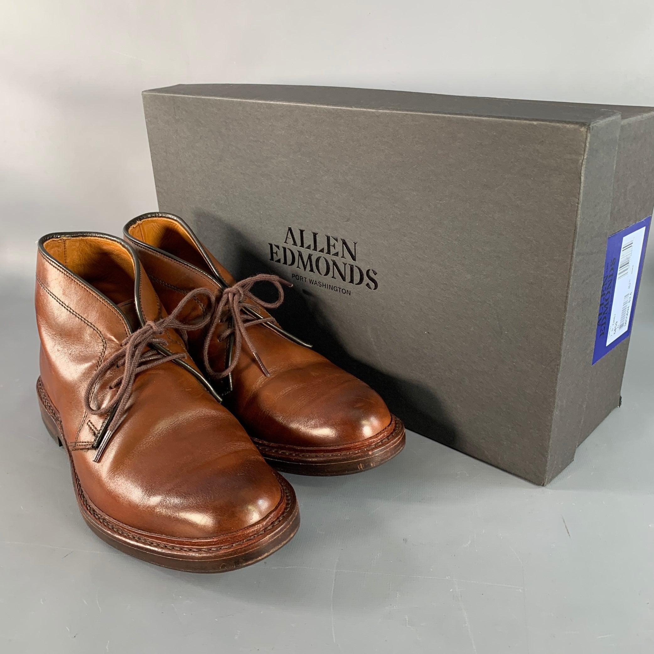 ALLEN EDMONDS Botines Chukka de piel marrón Dundee talla 7 en venta 4