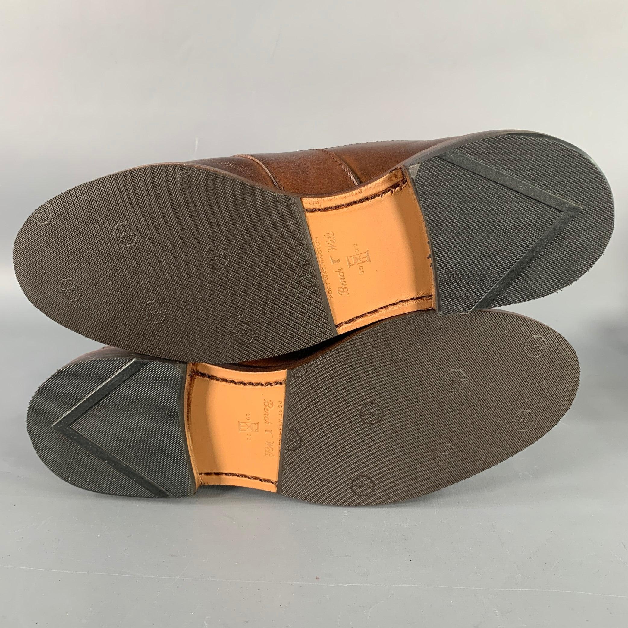 ALLEN EDMONDS Size 7 Randolph Brown Leather Penny Loafers For Sale 2