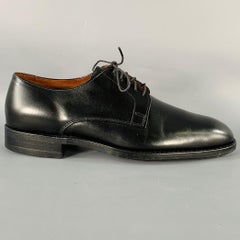 ALLEN EDMONDS Größe 7 Sutter Schwarze Derby-Schuhe aus Leder mit Schnürung aus Leder