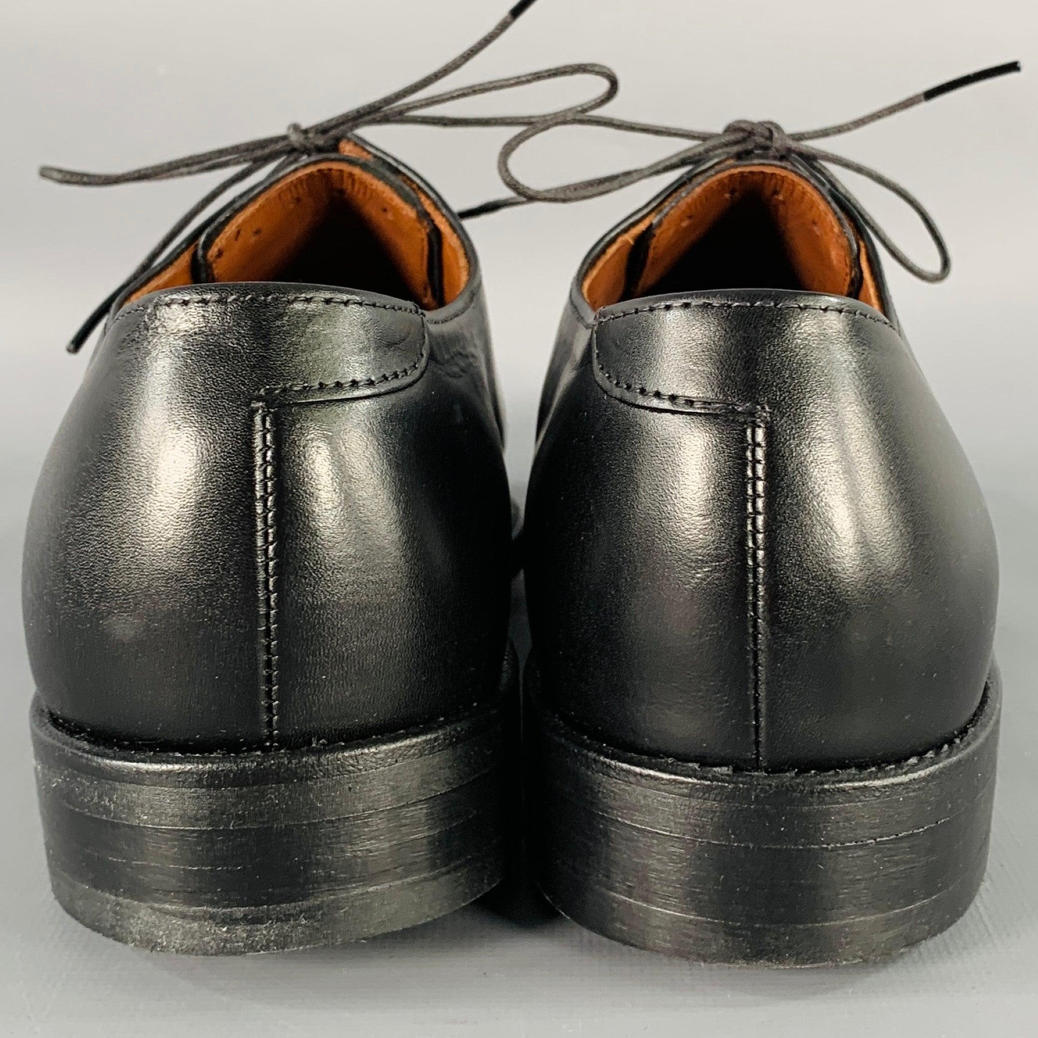 Noir ALLEN EDMONDS Taille 7 Sutter Derby en cuir noir Chaussures à lacets en vente