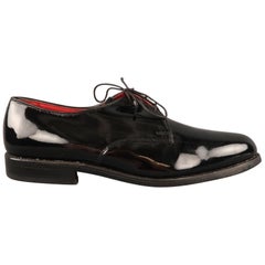 ALLEN EDMONDS Size 9.5 Black Leather Lace Up Shoes