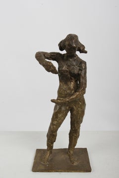 Allen Harris (PAFA, 1924–1970) Signed 1963 Expressionist Bronze Female Figure