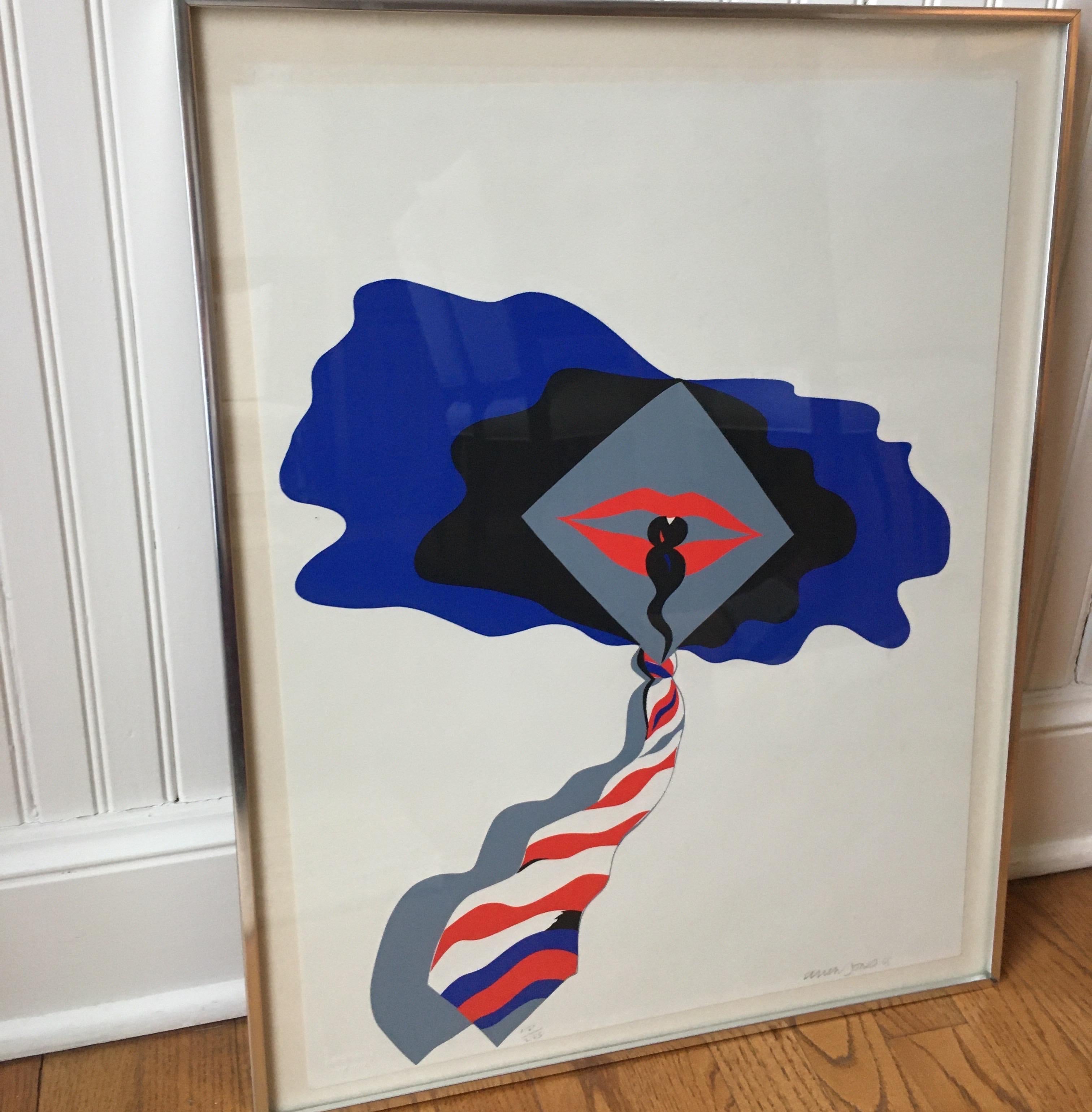 Paper Allen Jones Handed Signed and Numbered Serigraph “Self” For Sale