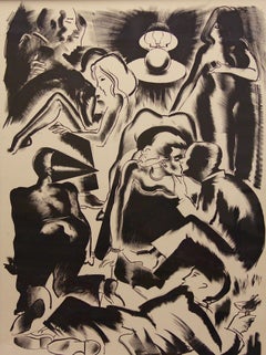 Lithographie « High Society » d'Allen Jones, 1984, 43/45