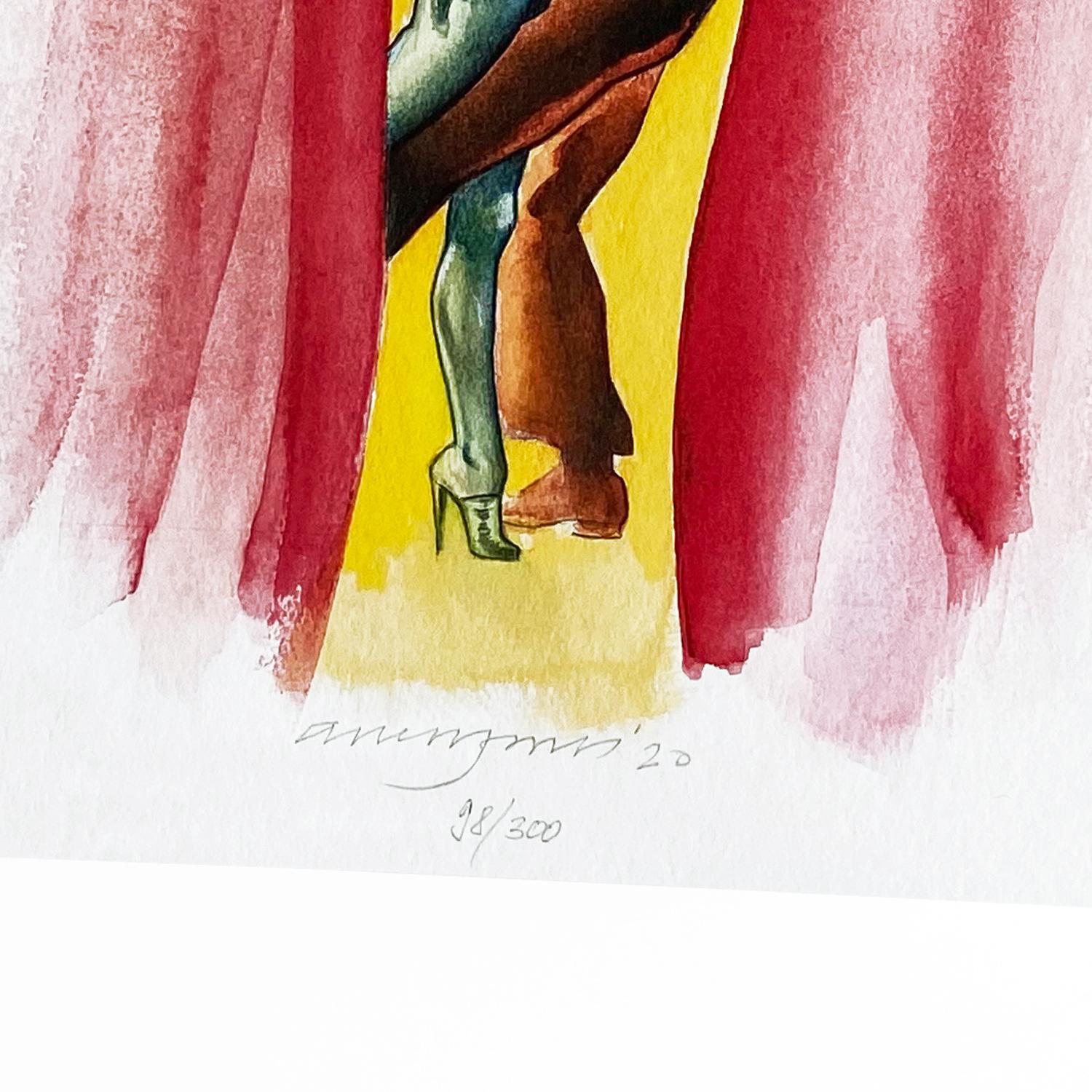 Allen Jones (British, born 1937)
Performance in Print, 2020
Medium: Fine-Art-Giclée-Print on Hahnemühle Agave 290gsm
with Catalogue Raisonné of the Prints 1996–2020 – Volume II
Dimensions: 26 x 20,8 cm
Edition of 300: Hand-signed and numbered in