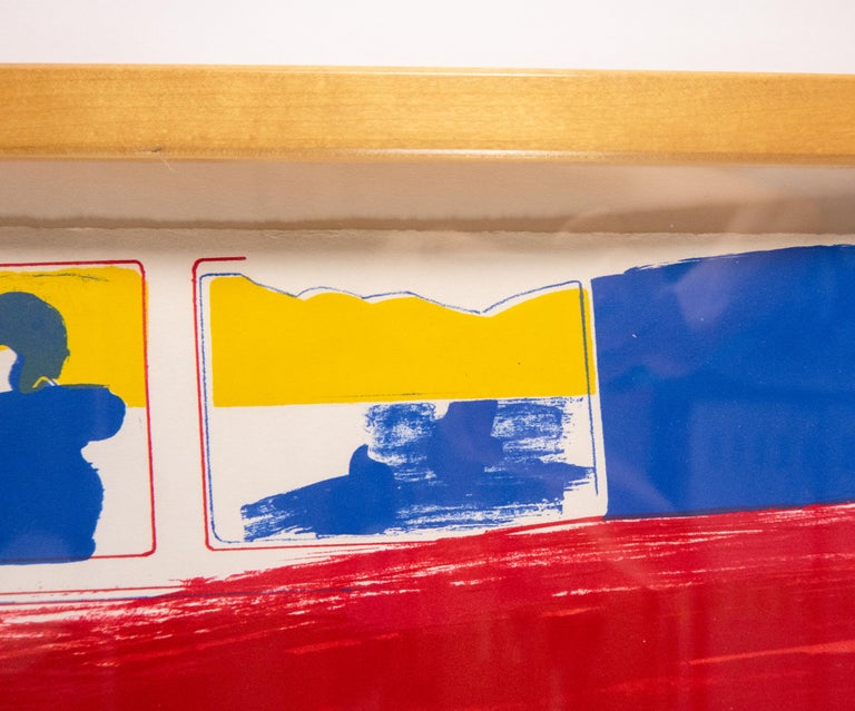 Large Bus by Allen Jones classic British 1960s pop art in bright primary colors  For Sale 8