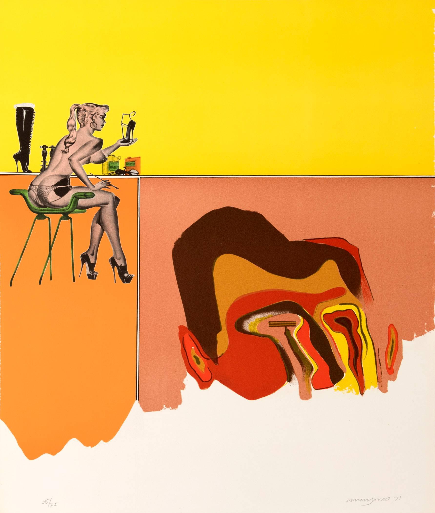 Allen Jones Catwalk Fragment, Etching, Pop Art, British Art, 20th