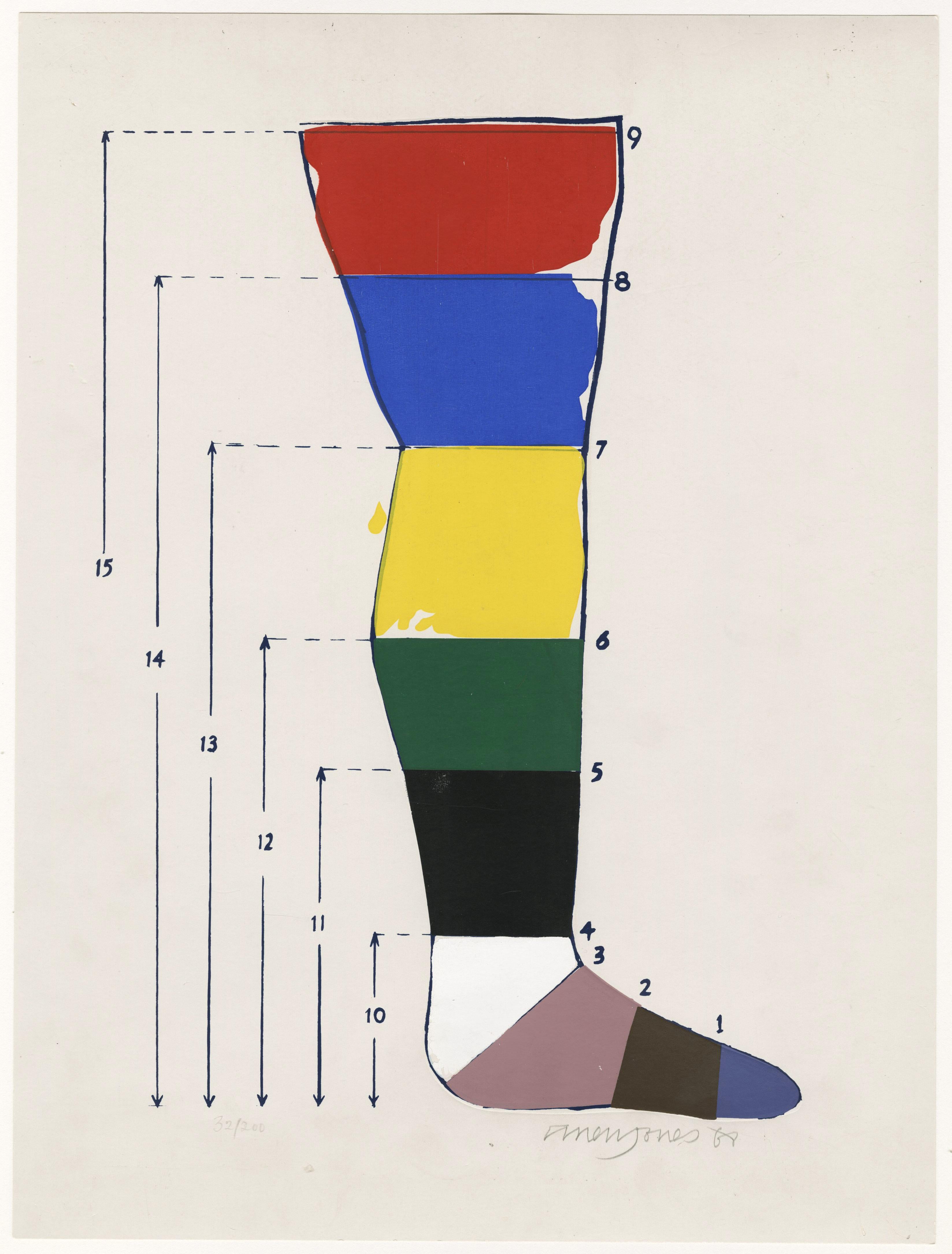 Allen Jones Figurative Print - Shoe Box (Title Page)
