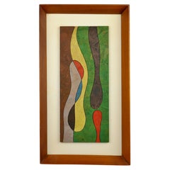 Allen Noonan Originals Millennial Designs Abstract Modern Painting Walnut Frame