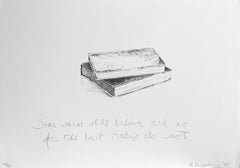 Some Men Still Believe..., lithographie conceptuelle d'Allen Ruppersberg