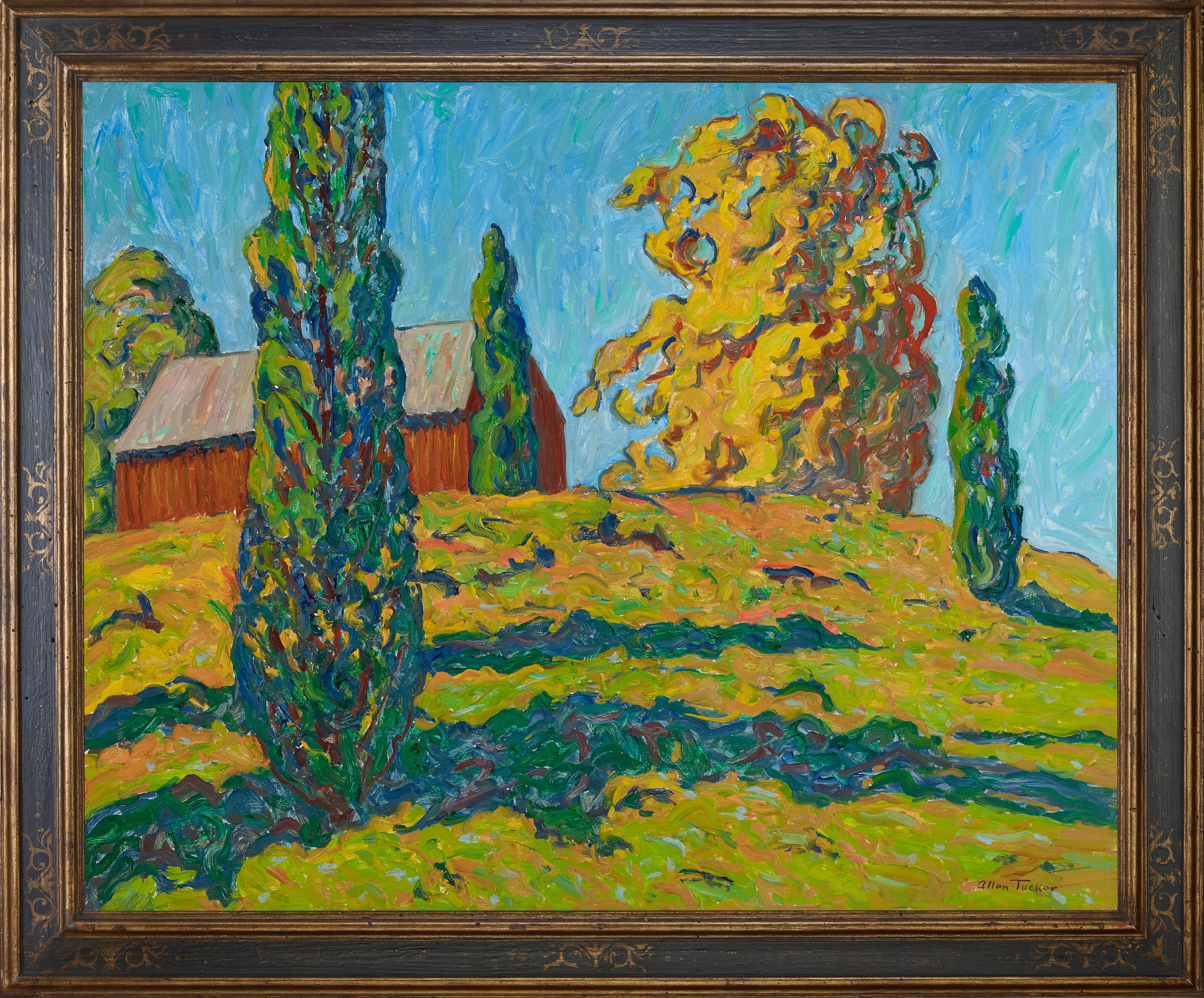 October Shadows - Painting by Allen Tucker