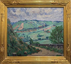 Allen Tucker, paysage français moderniste, couleurs pastel