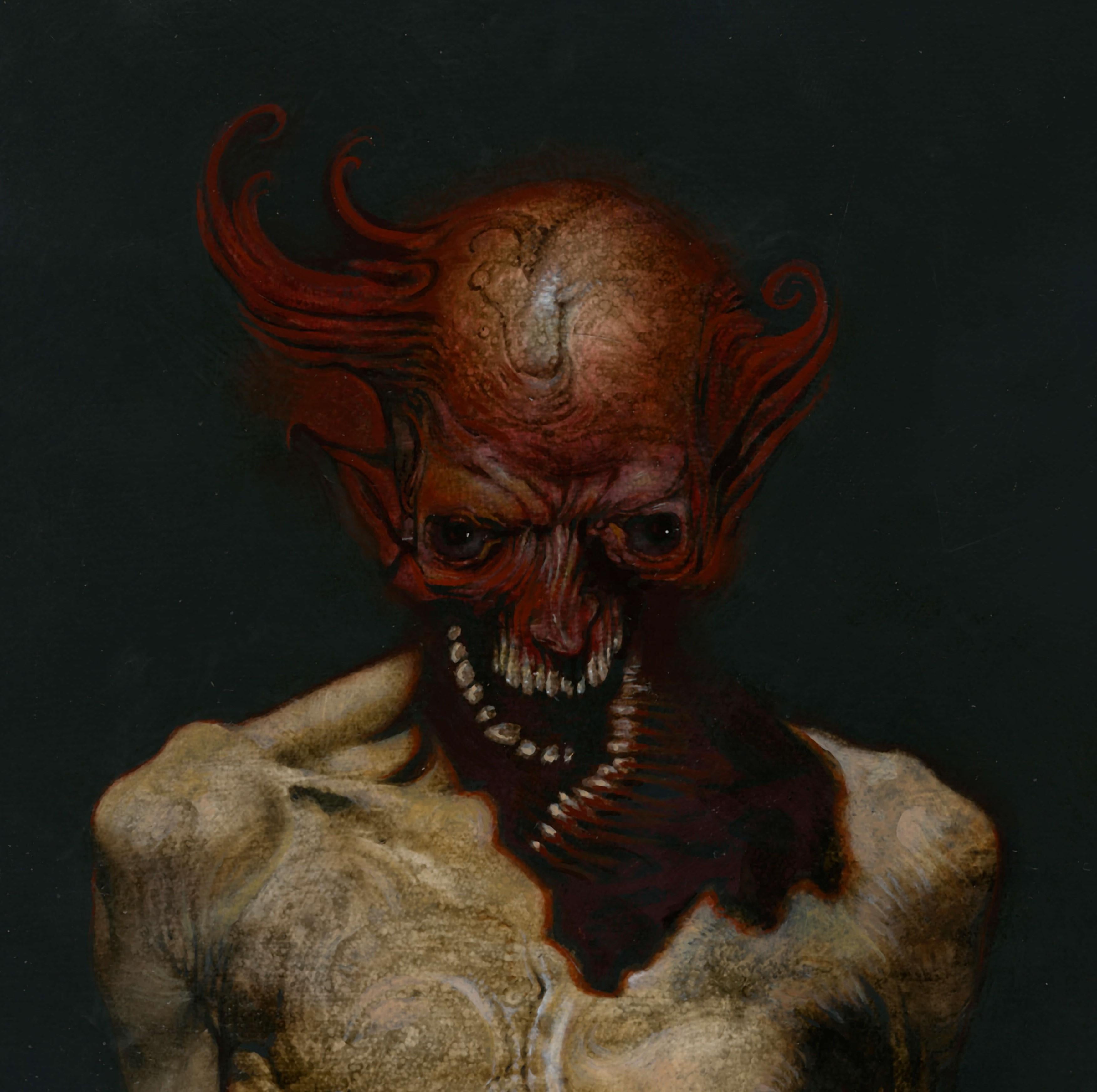 « Clatterer » (2023) par Allen Williams, peinture à l'huile originale de portrait en vente 1