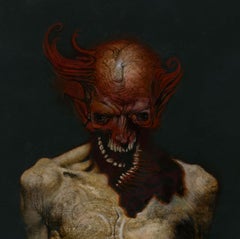 „Clatterer“ (2023) von Allen Williams, Originales Ölporträtgemälde