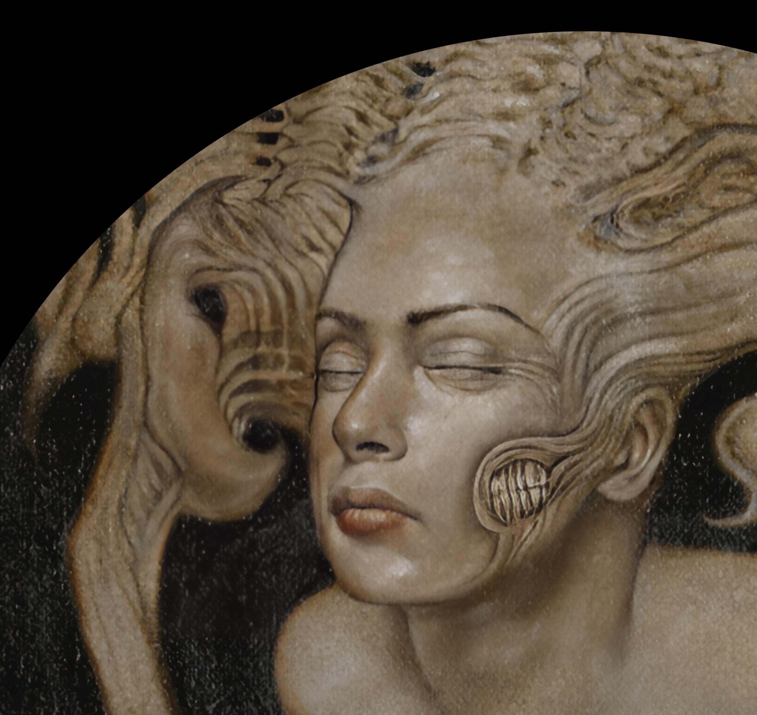 „Oracle“ (2024) von Allen Williams, Originales Öl-Porträtgemälde in Aktform im Angebot 1