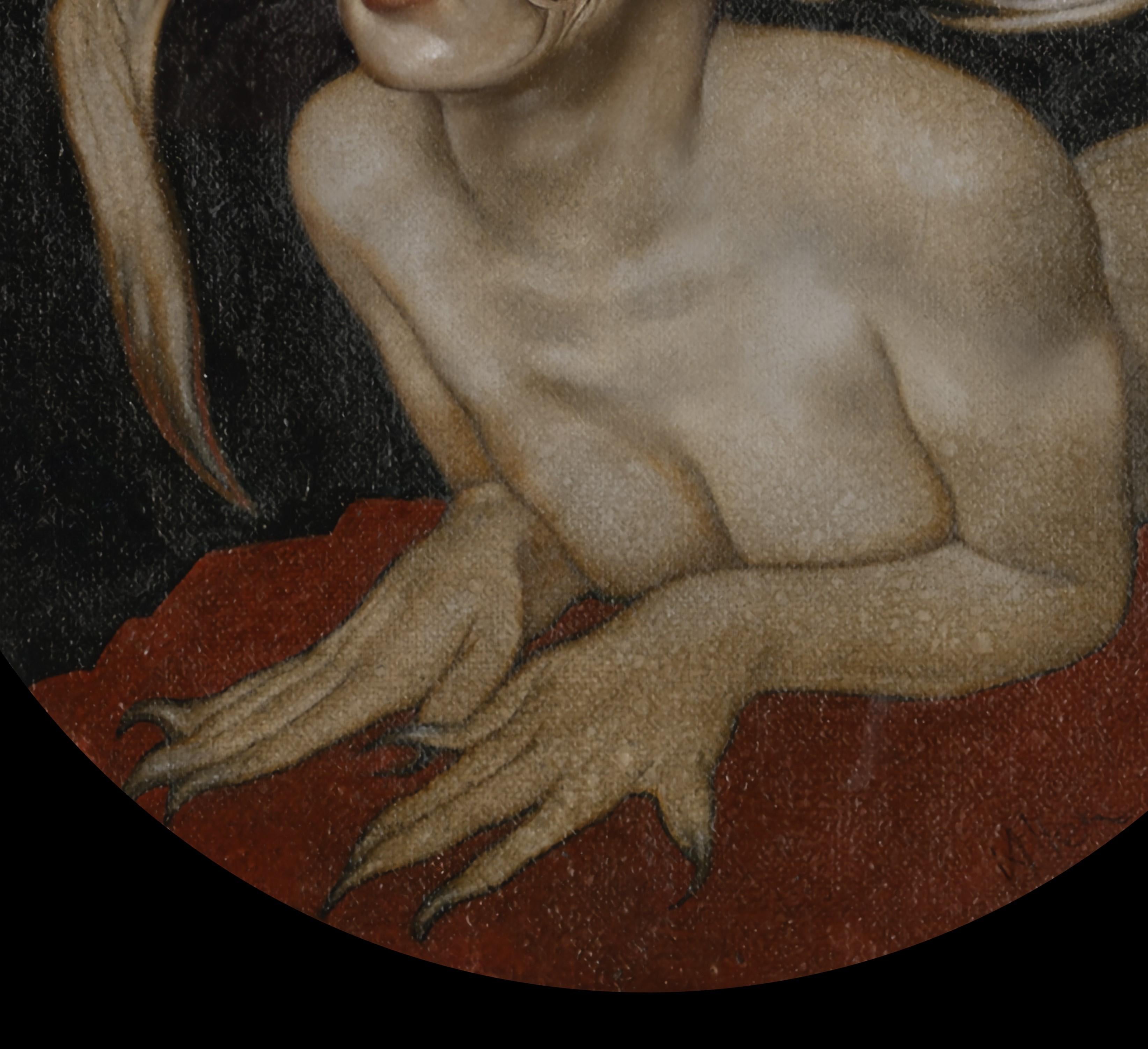 „Oracle“ (2024) von Allen Williams, Originales Öl-Porträtgemälde in Aktform im Angebot 2