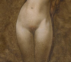 "Revelation II" (2023) par Allen Williams, peinture à l'huile originale, portrait de nu