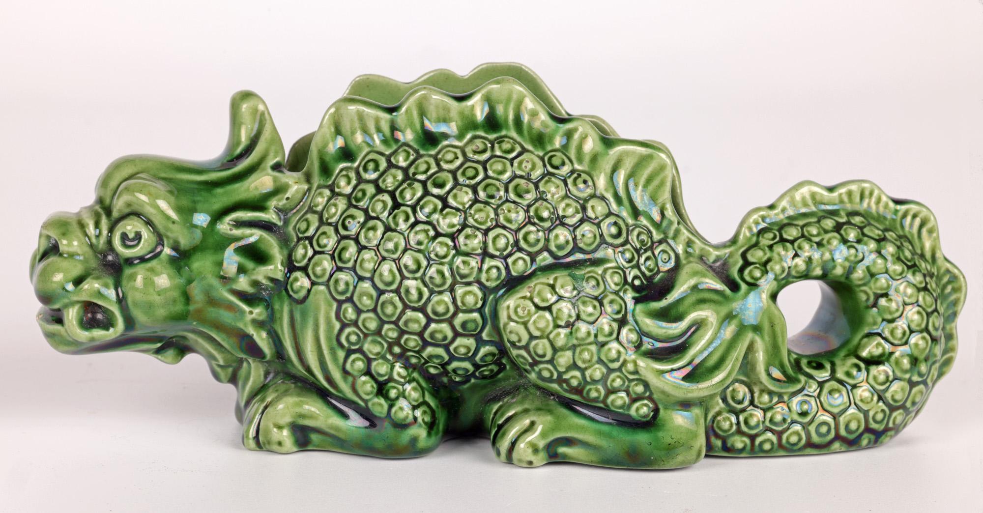 English Aller Vale Grotesque Art Pottery Planter by Blanche Vulliamy