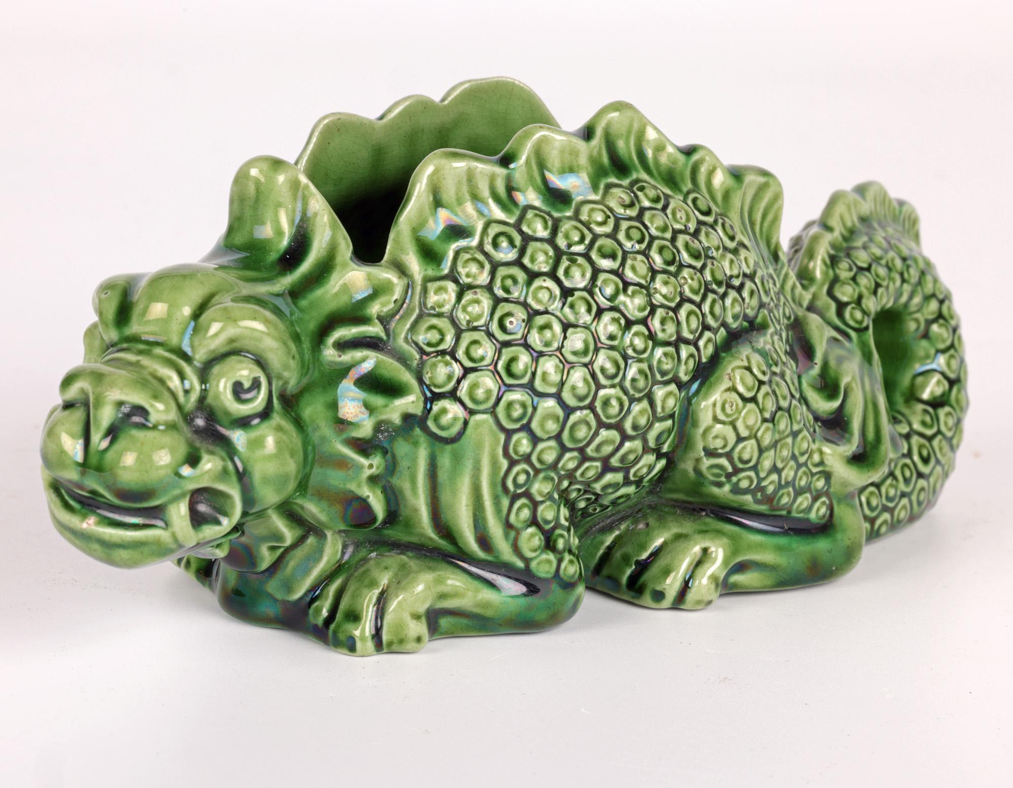 Aller Vale Grotesque Art Pottery Planter by Blanche Vulliamy In Good Condition In Bishop's Stortford, Hertfordshire