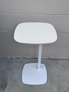 Allermuir "Host" HLT1 Side Table, Simon Pengelly, White Aluminum, 2014