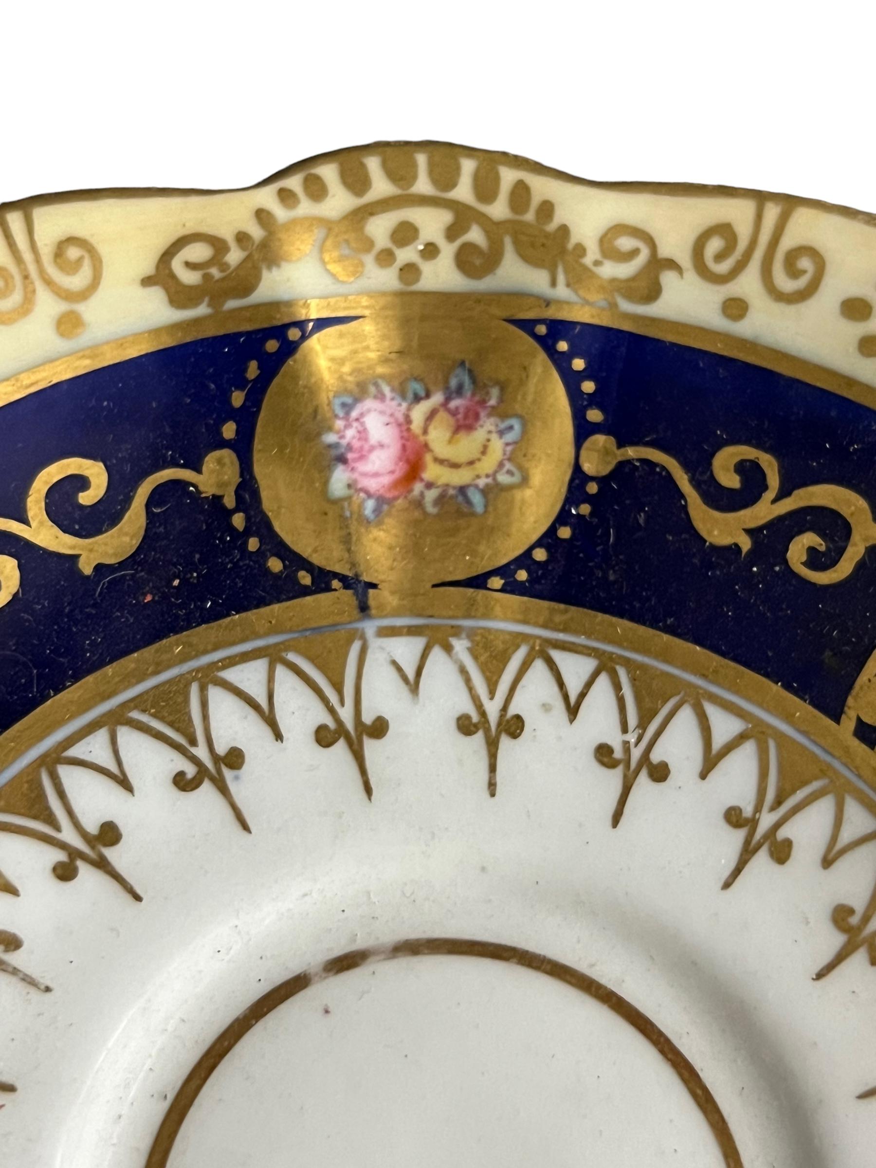 Late 19th Century Allerton Saucer With Gilt For Sale