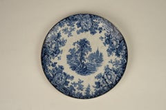 Allertons Ltd. "Warwick" Blue and White Transferware Plate