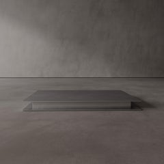 Alleyway Square Coffee Table in Solid Brushed Aluminium by Antic Studio