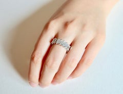 Alliance 18 Carat White Gold Setting 19 Baguette-Cut Diamonds 7.2 Carat