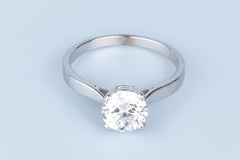 Alliance 4 Griffes en or blanc 18 cts