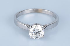 Alliance 4 Griffes en or blanc 18 cts