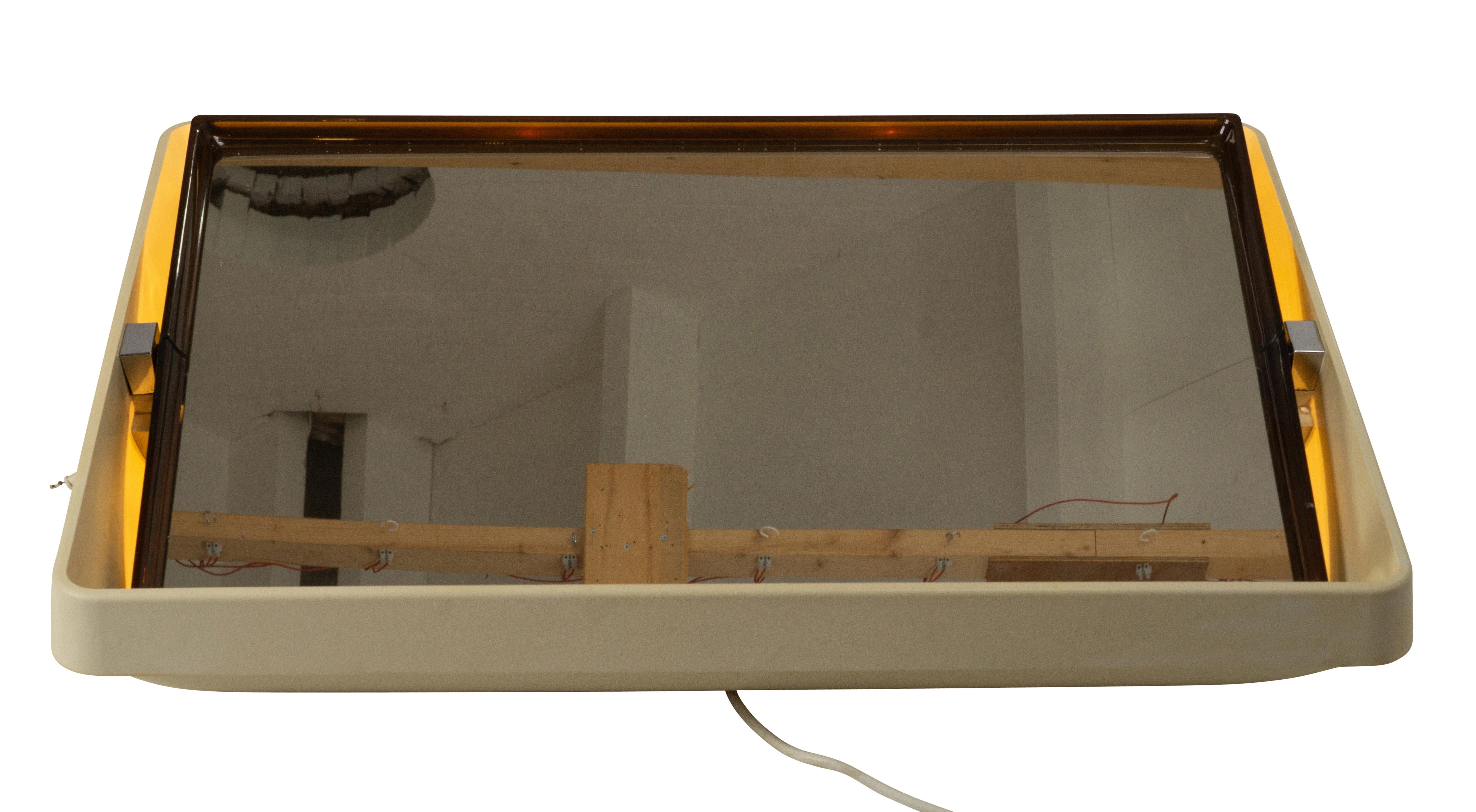 Late 20th Century Allibert A109 Space Age Wall Mirror
