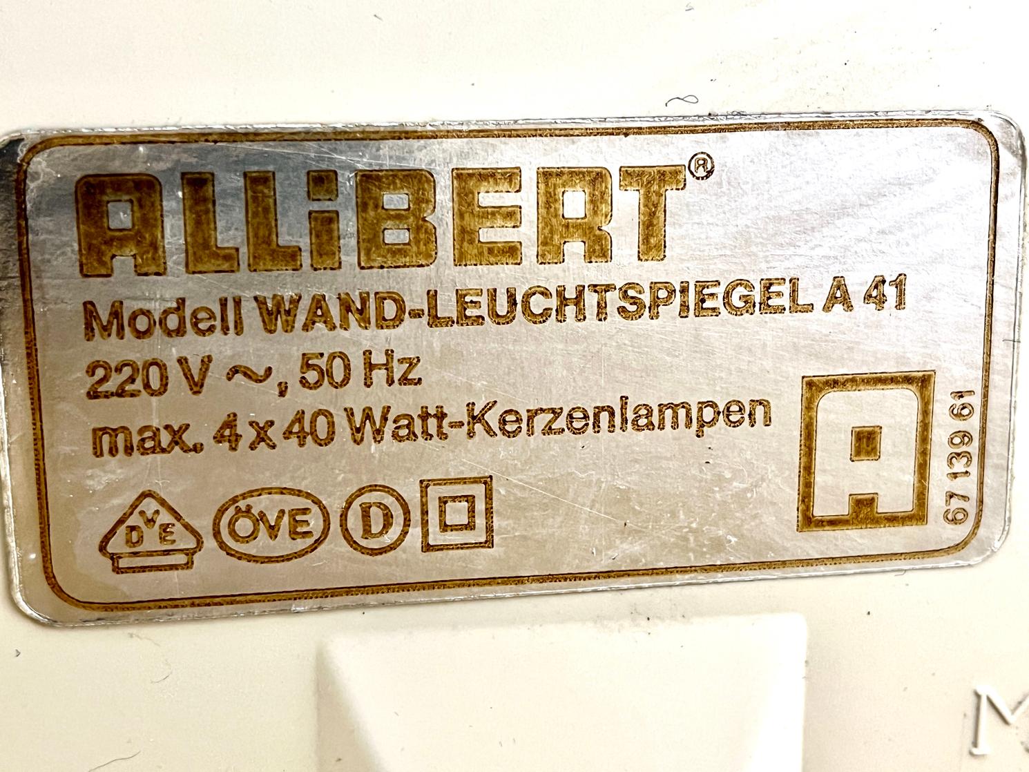 Runder Spiegel „Allibert“ mit Beleuchtung – Modell A41 – Badezimmerspiegel – Space Age (Ende des 20. Jahrhunderts) im Angebot