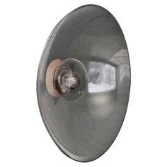 Allied Maker Half-Dome Flushmount in Clear Glass with Silvered Bulb