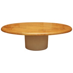 Alligator and Lacquer Oval Dining Table