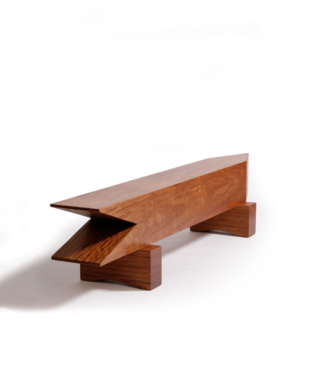 Modern alligator bench or coffee table For Sale