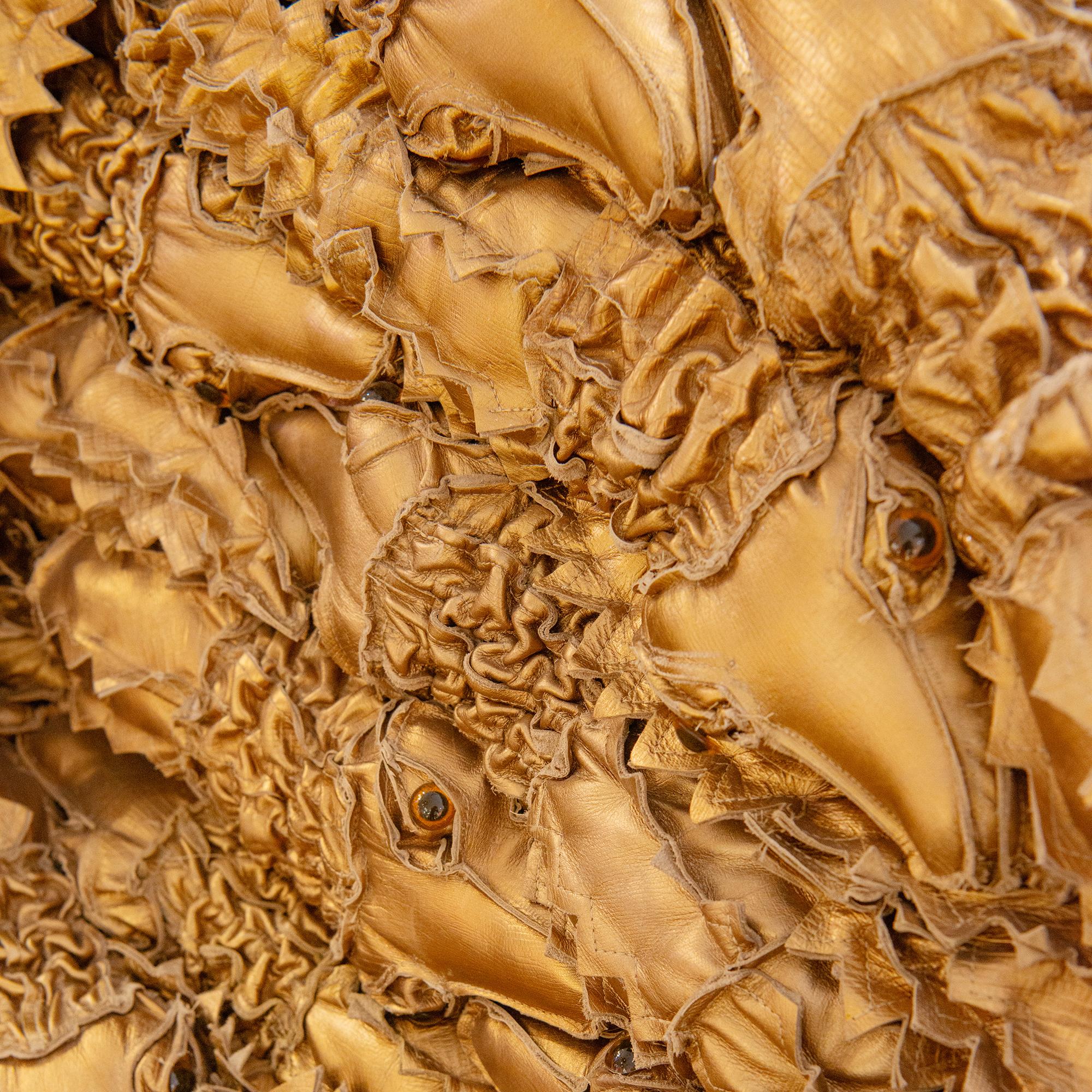 Fauteuil Campana Brothers en or en forme d'alligator en vente 7