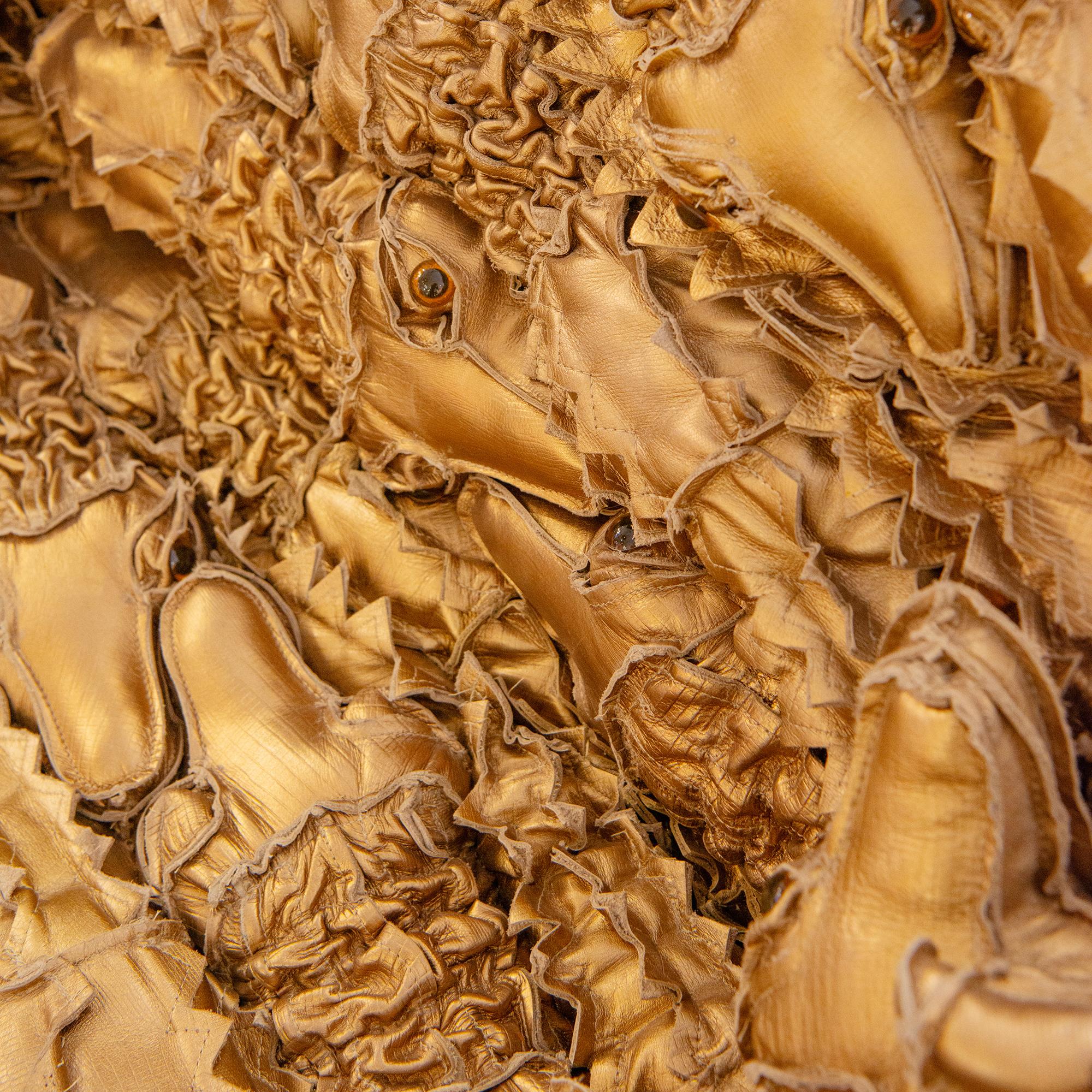 Fauteuil Campana Brothers en or en forme d'alligator en vente 8