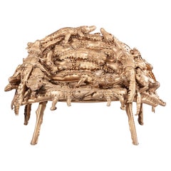 Alligator Gold Campana Brothers Armchair