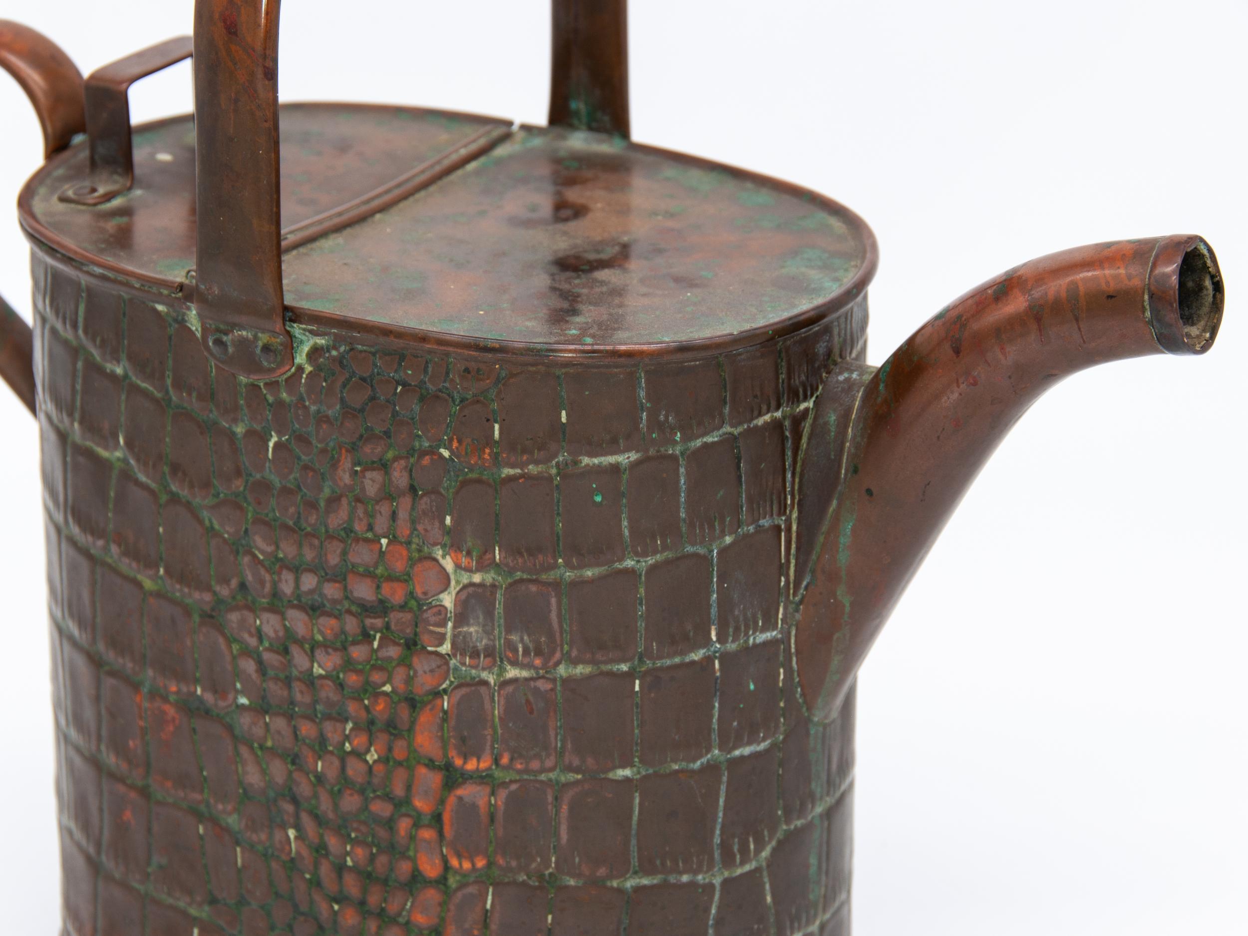 19th Century Alligator Patterned Watering Can