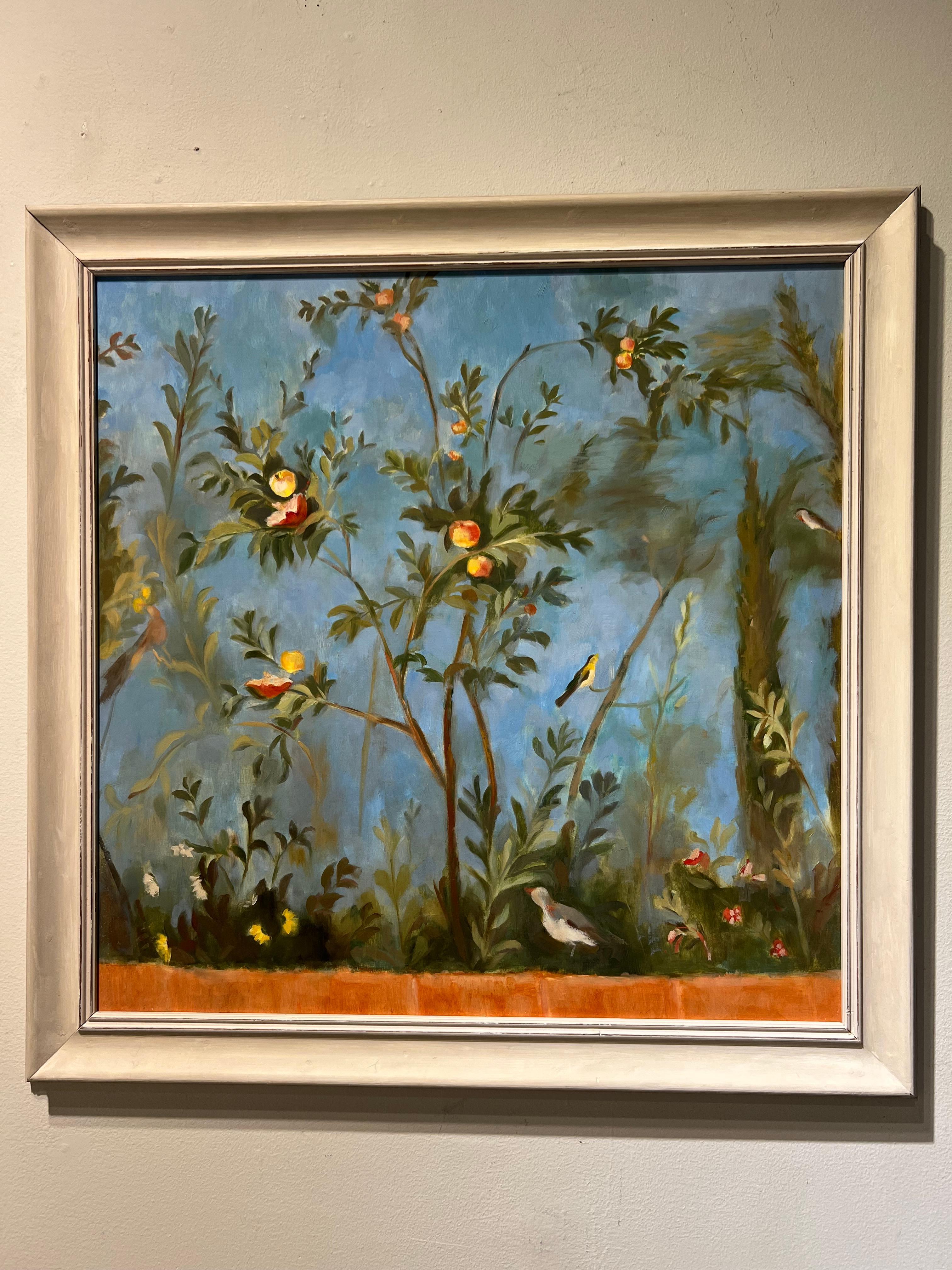Gli uccelli nel Giardini di Pompei, I - Mixed Media Art de Allison B. Cooke