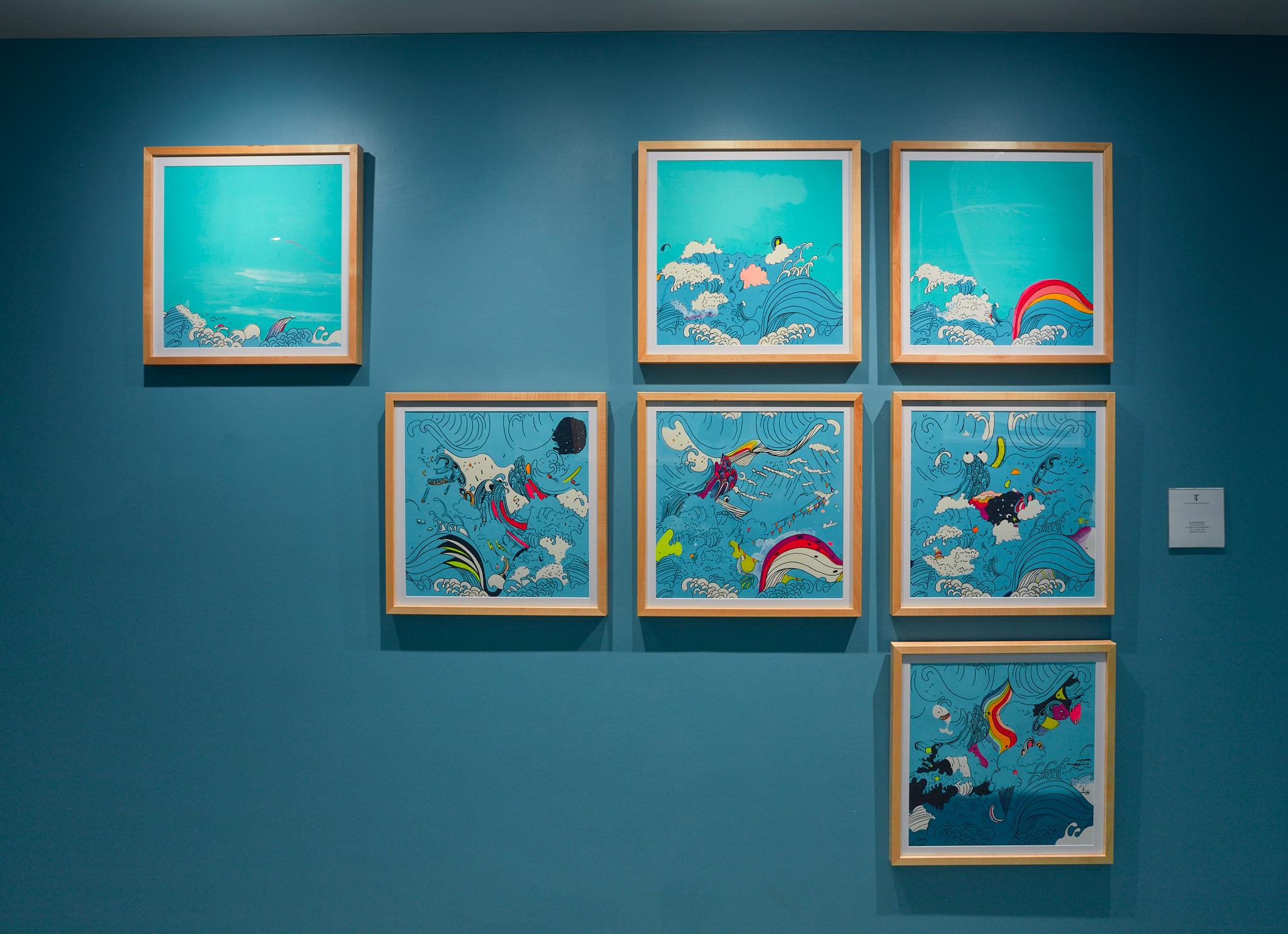 Curious Tide: Regenbogen (Zeitgenössisch), Print, von Allison Bianco