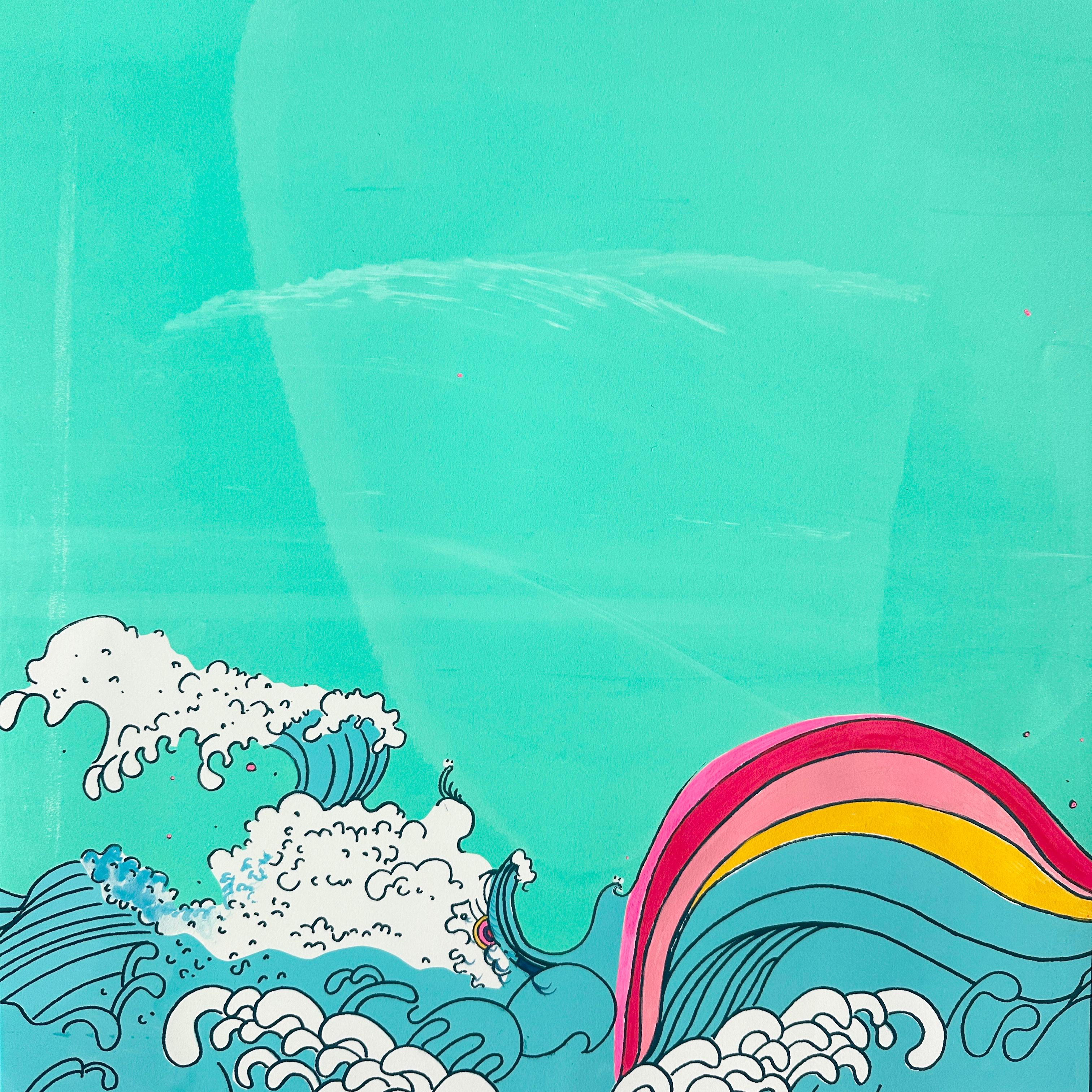 Allison Bianco Landscape Print – Curious Tide: Regenbogen