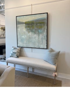 Hermoso de Allison Chambers, Pintura impresionista de paisaje enmarcada