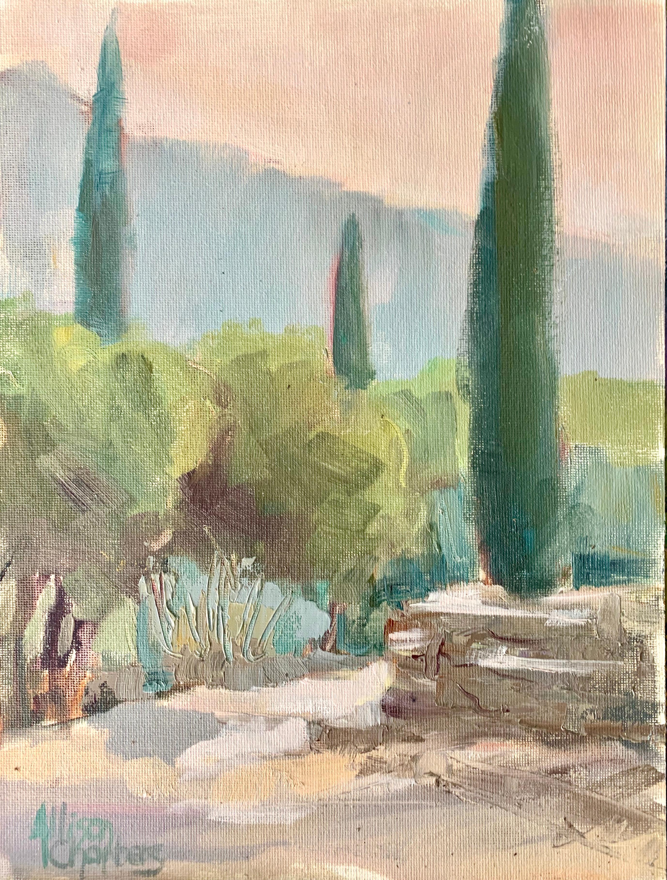 Allison’s work came across our radar a while ago but a recent painting trip to Provence with her sealed the deal as we watched her paint diligently and with a keen eye that missed no detail.

We’re drawn to Allison’s softly rendered and beautifully