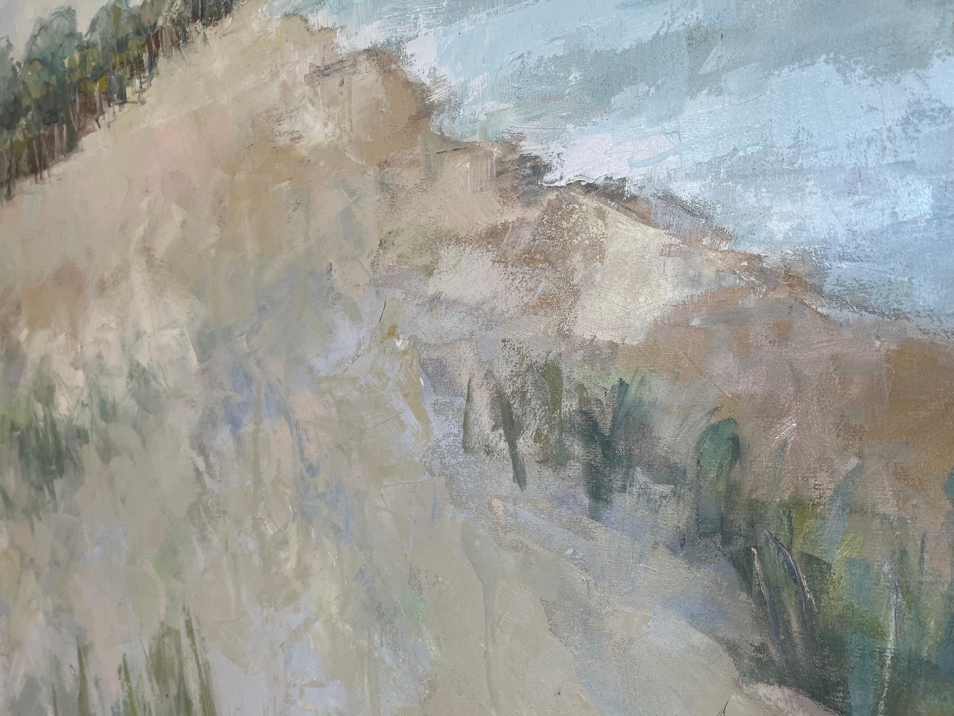 Coastal Vibes by Allison Chambers, Oil on Canvas Beach Landscape Painting 2