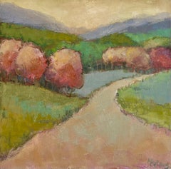 Used Coming Around by Allison Chambers, Square Impressionist Landscape Painting