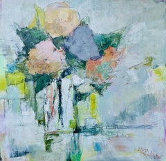 Crayola Bouquet by Allison Chambers, Oil on Canvas Square Floral