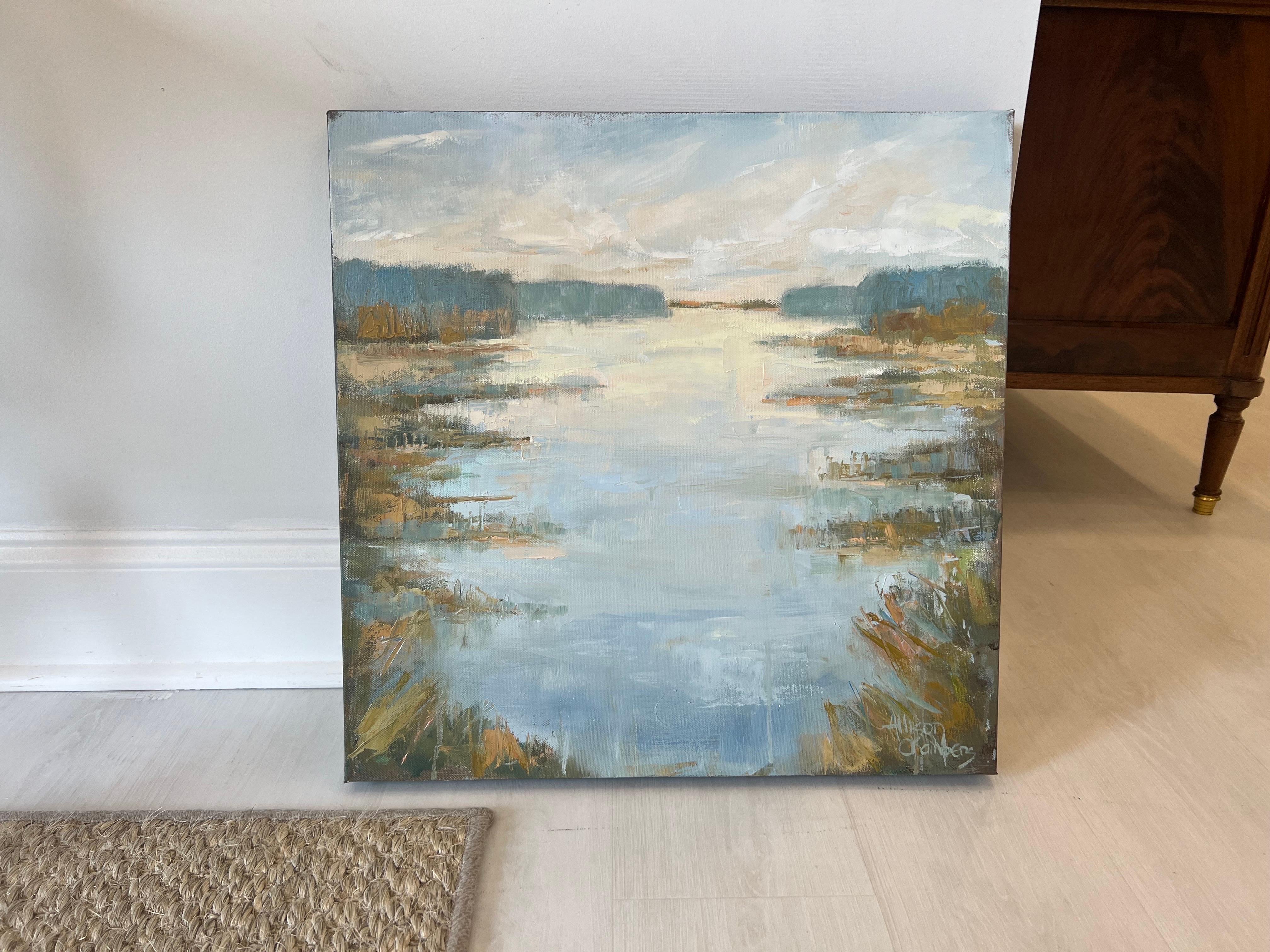 Dreaming by Allison Chambers, Oil on Canvas Impressionist Landscape Painting 1